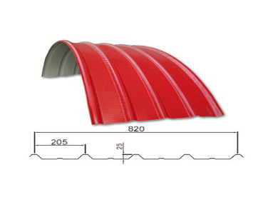 YX25-205-820 隐藏式屋面板（揄弧）